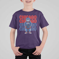 Vintage Chicago Pride Graphic T Shirt For Kid US State Sports Fan Baseball Lover