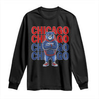 Vintage Chicago Pride Graphic Long Sleeve Shirt US State Sports Fan Baseball Lover