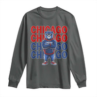 Vintage Chicago Pride Graphic Long Sleeve Shirt US State Sports Fan Baseball Lover