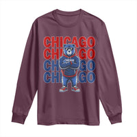 Vintage Chicago Pride Graphic Long Sleeve Shirt US State Sports Fan Baseball Lover