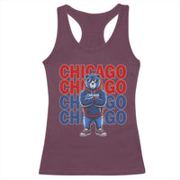 Vintage Chicago Pride Graphic Racerback Tank Top US State Sports Fan Baseball Lover