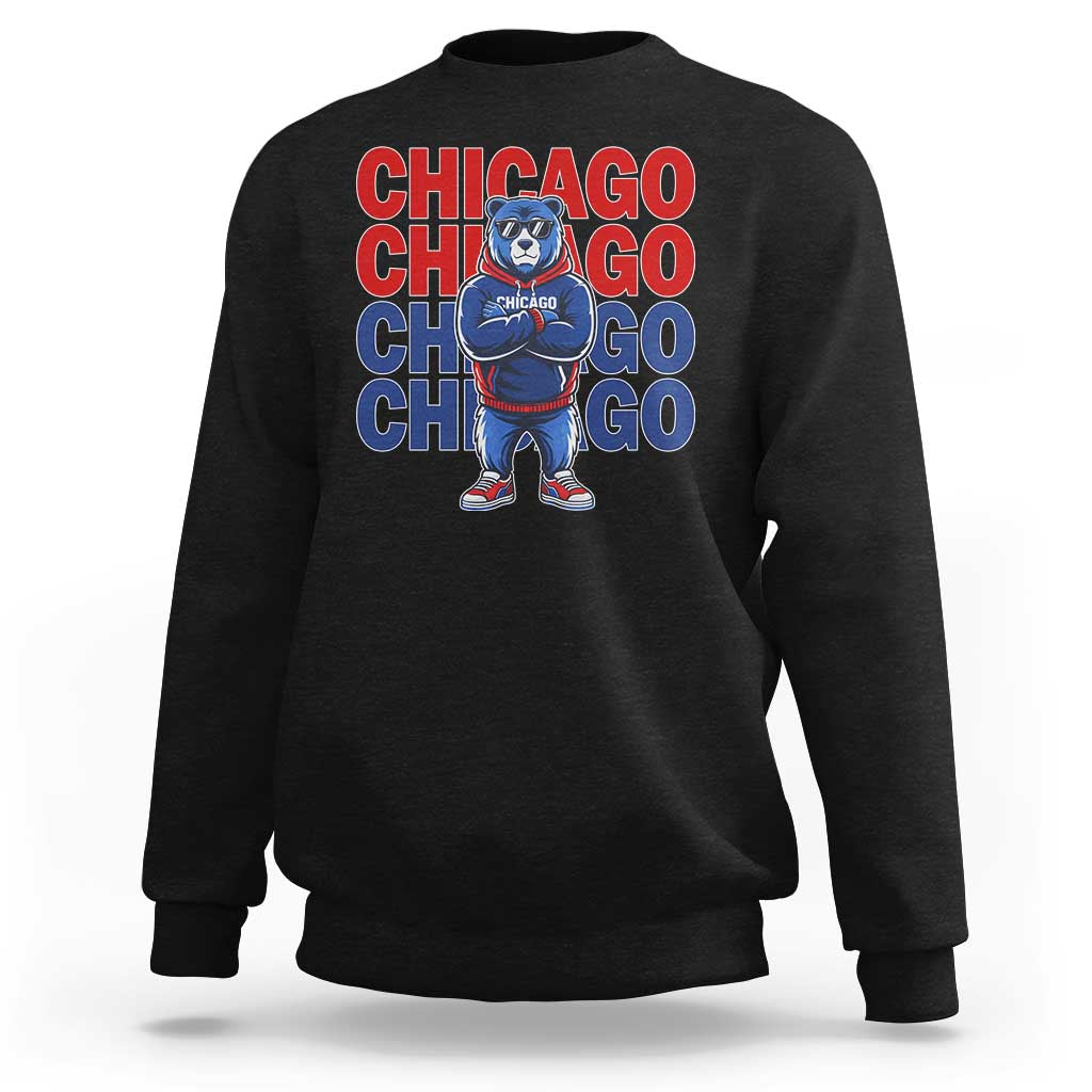 Vintage Chicago Pride Graphic Sweatshirt US State Sports Fan Baseball Lover