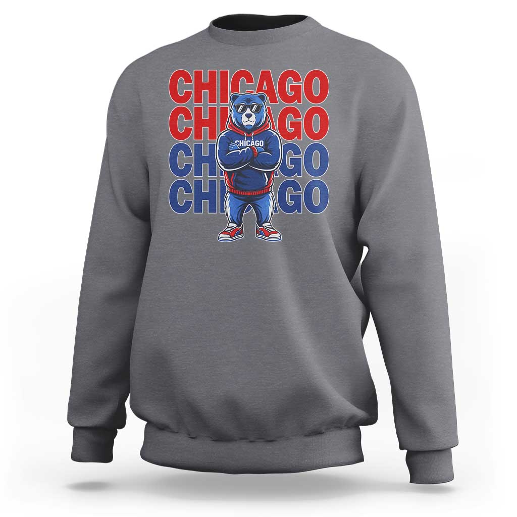 Vintage Chicago Pride Graphic Sweatshirt US State Sports Fan Baseball Lover