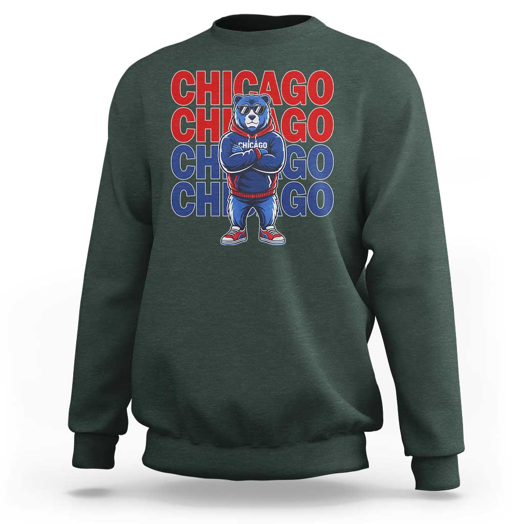 Vintage Chicago Pride Graphic Sweatshirt US State Sports Fan Baseball Lover