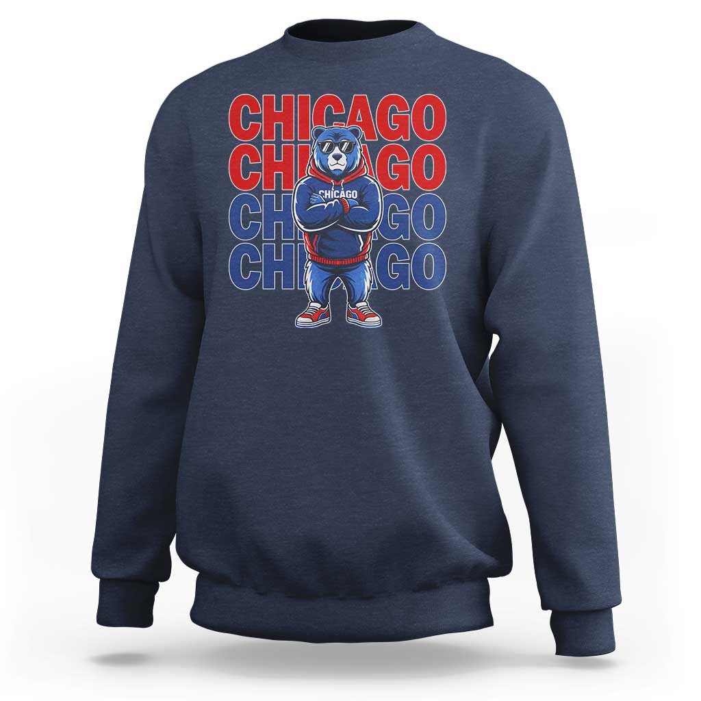 Vintage Chicago Pride Graphic Sweatshirt US State Sports Fan Baseball Lover