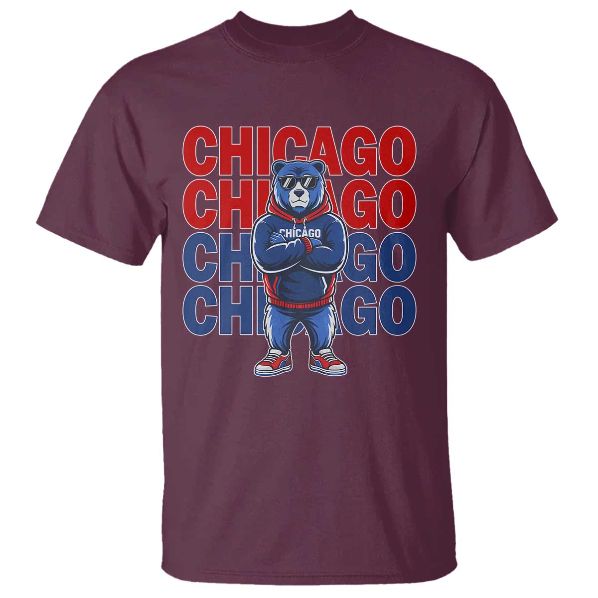 Vintage Chicago Pride Graphic T Shirt US State Sports Fan Baseball Lover
