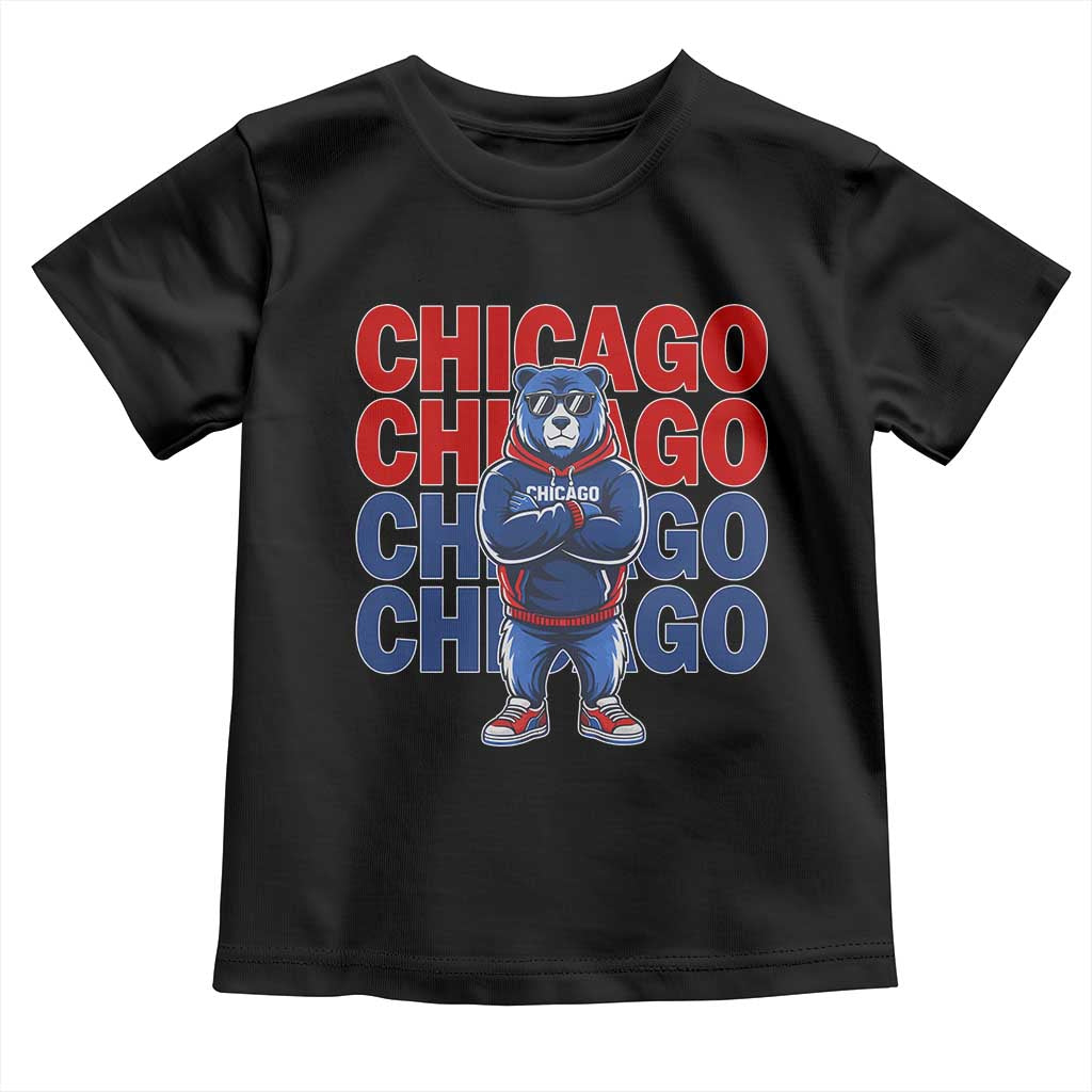 Vintage Chicago Pride Graphic Toddler T Shirt US State Sports Fan Baseball Lover