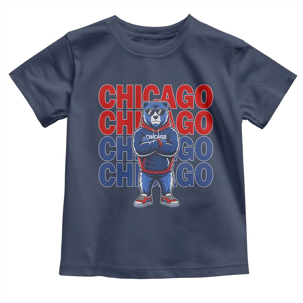 Vintage Chicago Pride Graphic Toddler T Shirt US State Sports Fan Baseball Lover