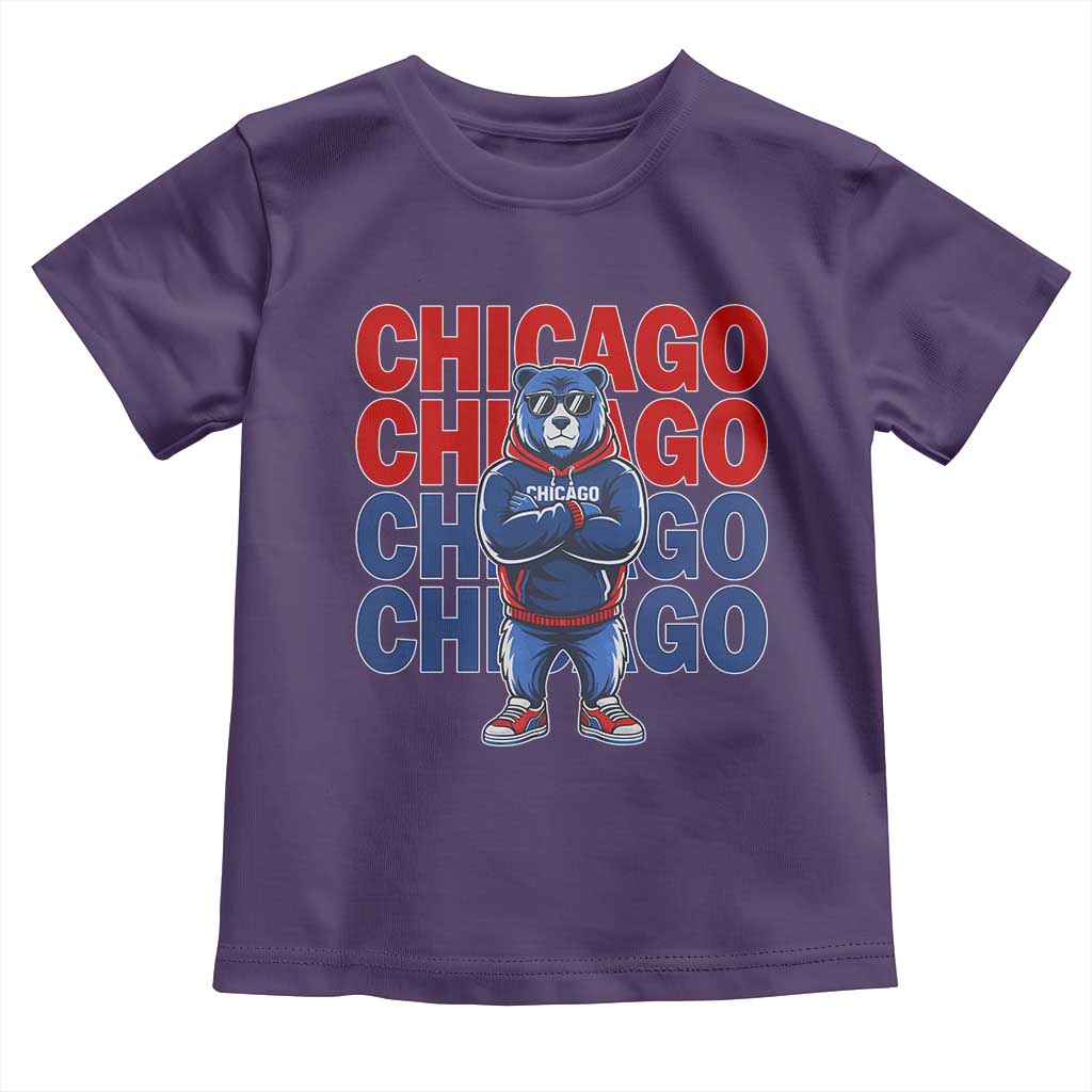 Vintage Chicago Pride Graphic Toddler T Shirt US State Sports Fan Baseball Lover