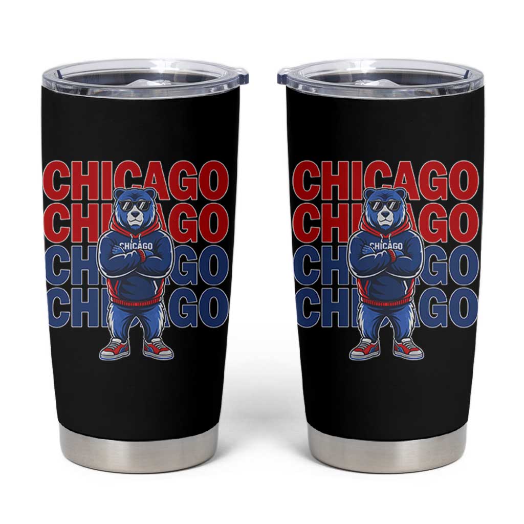 Vintage Chicago Pride Graphic Tumbler Cup US State Sports Fan Baseball Lover