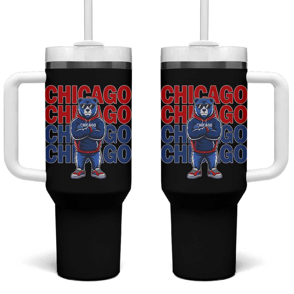 Vintage Chicago Pride Graphic Tumbler With Handle US State Sports Fan Baseball Lover