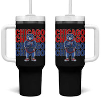 Vintage Chicago Pride Graphic Tumbler With Handle US State Sports Fan Baseball Lover