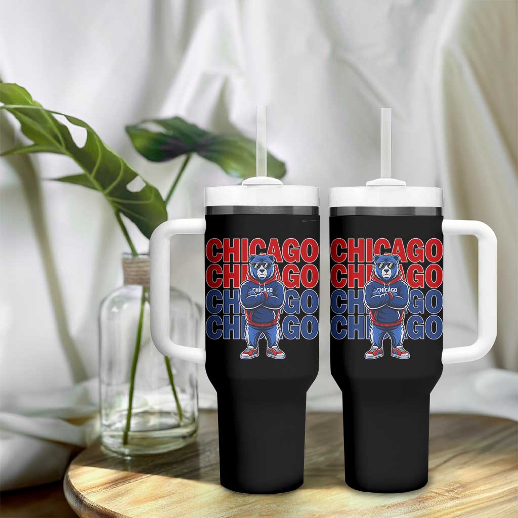 Vintage Chicago Pride Graphic Tumbler With Handle US State Sports Fan Baseball Lover