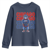 Vintage Chicago Pride Graphic Youth Sweatshirt US State Sports Fan Baseball Lover