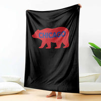 Chicago Baseball Throw Blanket Vintage Distressed Illinois City Pride Baseball Lover