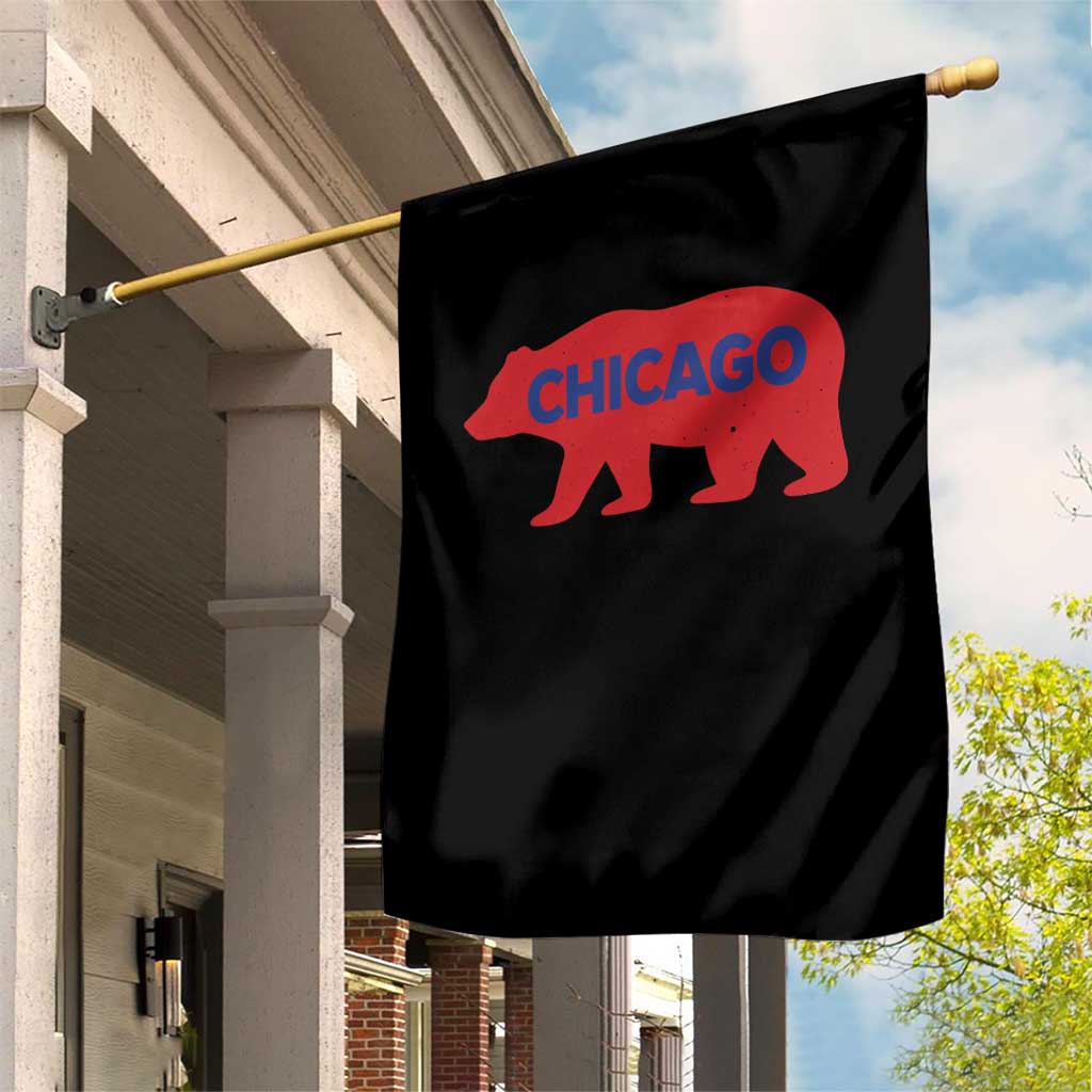 Chicago Baseball Garden Flag Vintage Distressed Illinois City Pride Baseball Lover