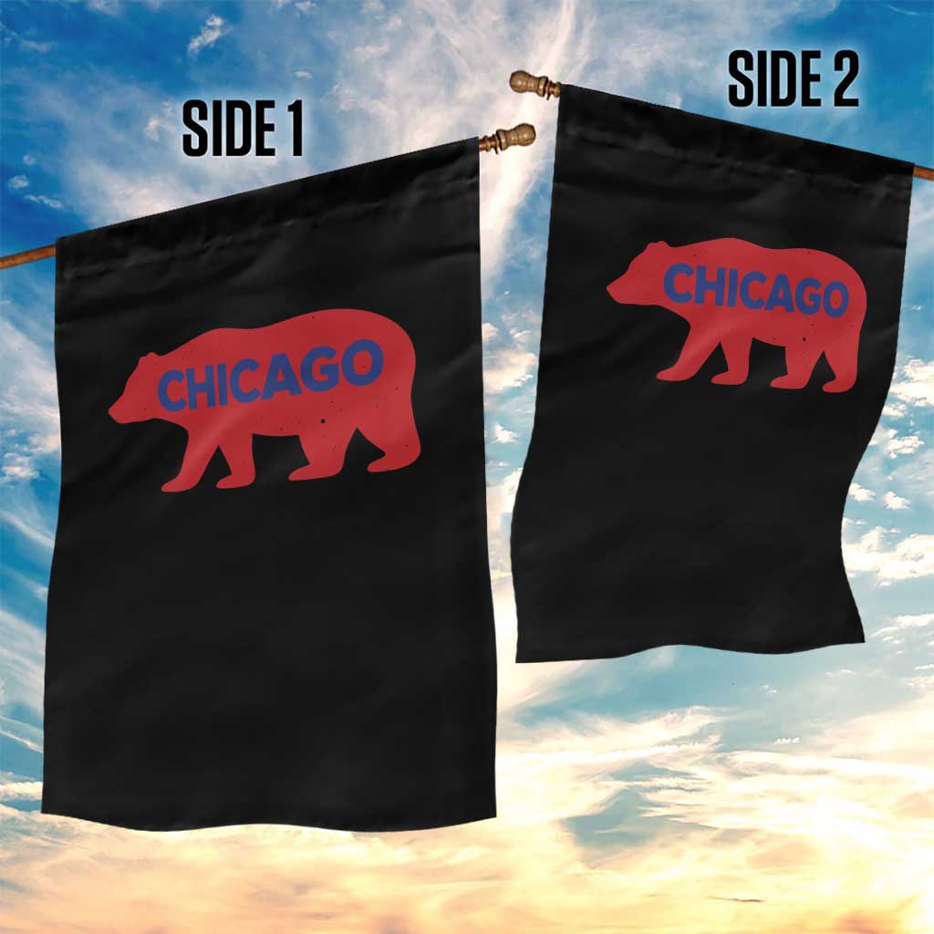 Chicago Baseball Garden Flag Vintage Distressed Illinois City Pride Baseball Lover