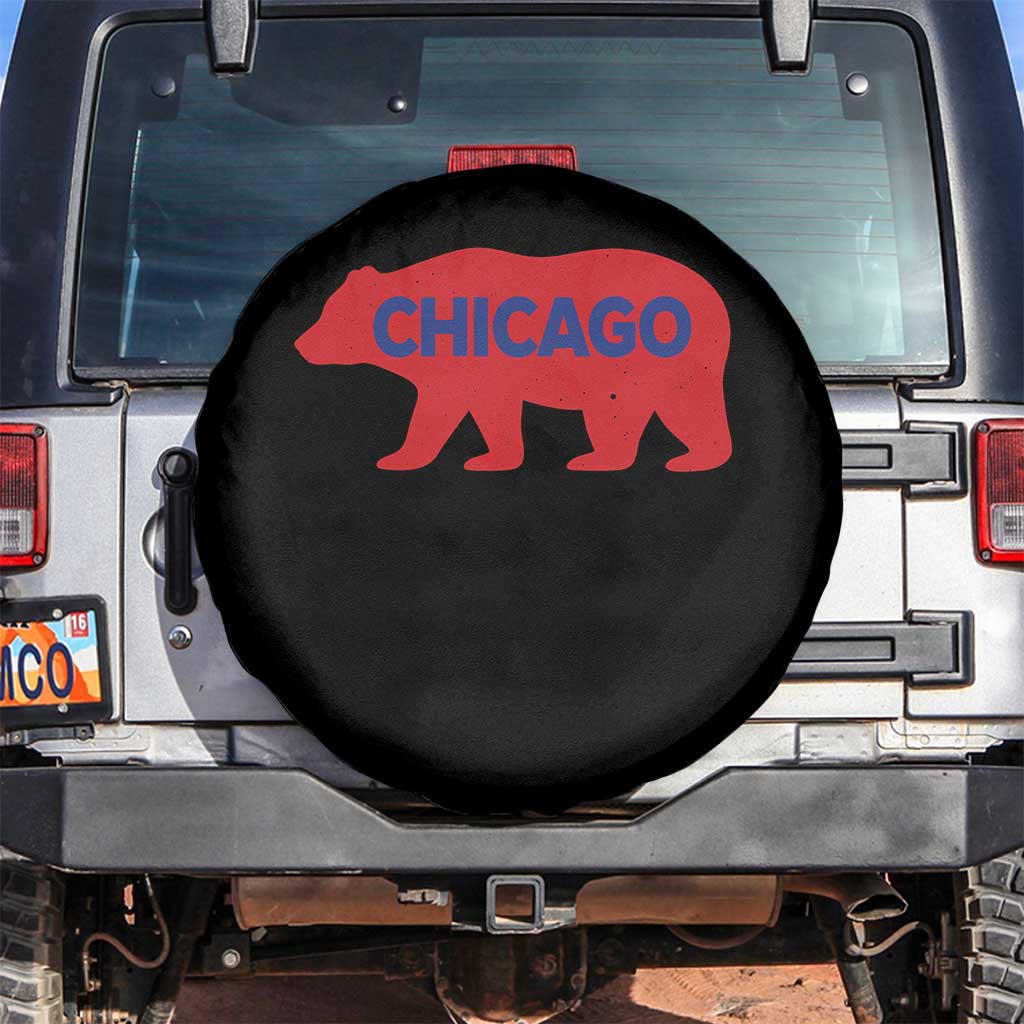 Chicago Baseball Spare Tire Cover Vintage Distressed Illinois City Pride Baseball Lover