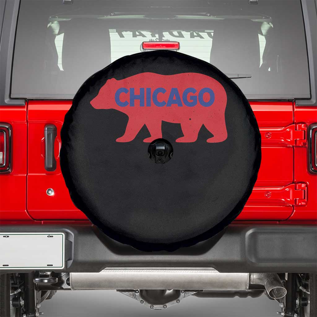 Chicago Baseball Spare Tire Cover Vintage Distressed Illinois City Pride Baseball Lover