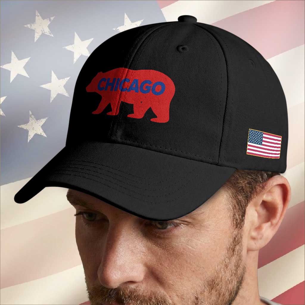 Chicago Baseball Baseball Cap Vintage Distressed Illinois City Pride Baseball Lover