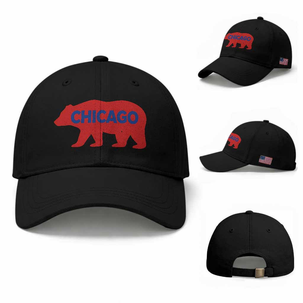 Chicago Baseball Baseball Cap Vintage Distressed Illinois City Pride Baseball Lover
