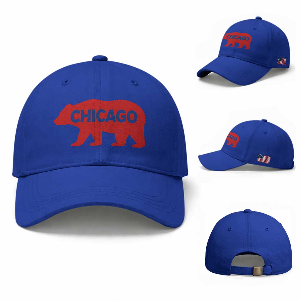 Chicago Baseball Baseball Cap Vintage Distressed Illinois City Pride Baseball Lover