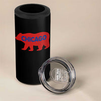 Chicago Baseball 4 in 1 Can Cooler Tumbler Vintage Distressed Illinois City Pride Baseball Lover