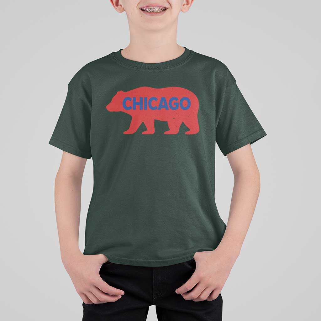 Chicago Baseball T Shirt For Kid Vintage Distressed Illinois City Pride Baseball Lover
