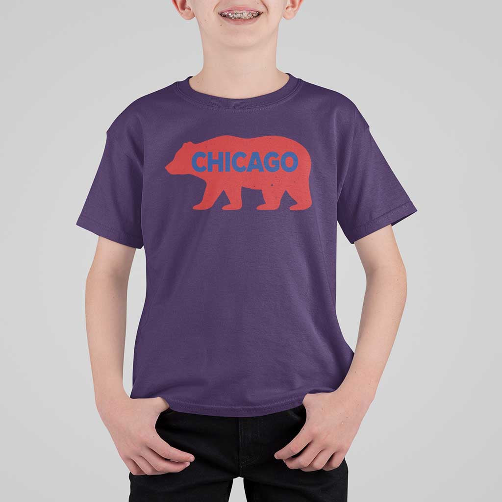 Chicago Baseball T Shirt For Kid Vintage Distressed Illinois City Pride Baseball Lover