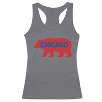 Chicago Baseball Racerback Tank Top Vintage Distressed Illinois City Pride Baseball Lover