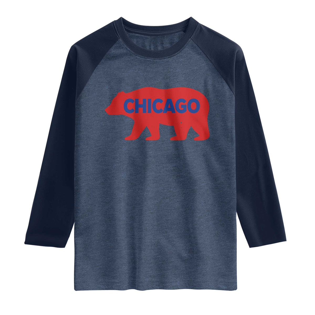 Chicago Baseball Raglan Shirt Vintage Distressed Illinois City Pride Baseball Lover