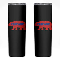 Chicago Baseball Skinny Tumbler Vintage Distressed Illinois City Pride Baseball Lover