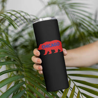 Chicago Baseball Skinny Tumbler Vintage Distressed Illinois City Pride Baseball Lover