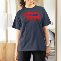 Chicago Baseball T Shirt For Women Vintage Distressed Illinois City Pride Baseball Lover