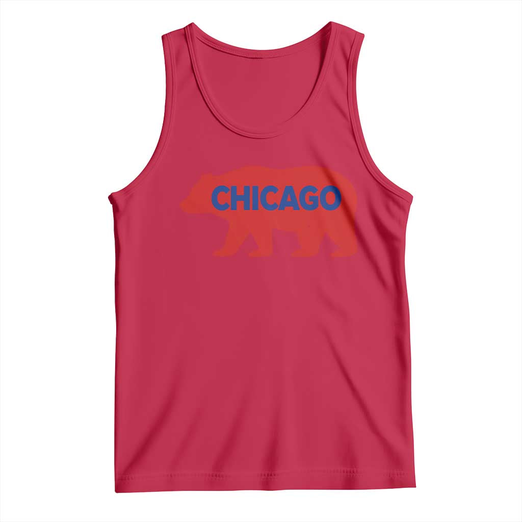 Chicago Baseball Tank Top Vintage Distressed Illinois City Pride Baseball Lover