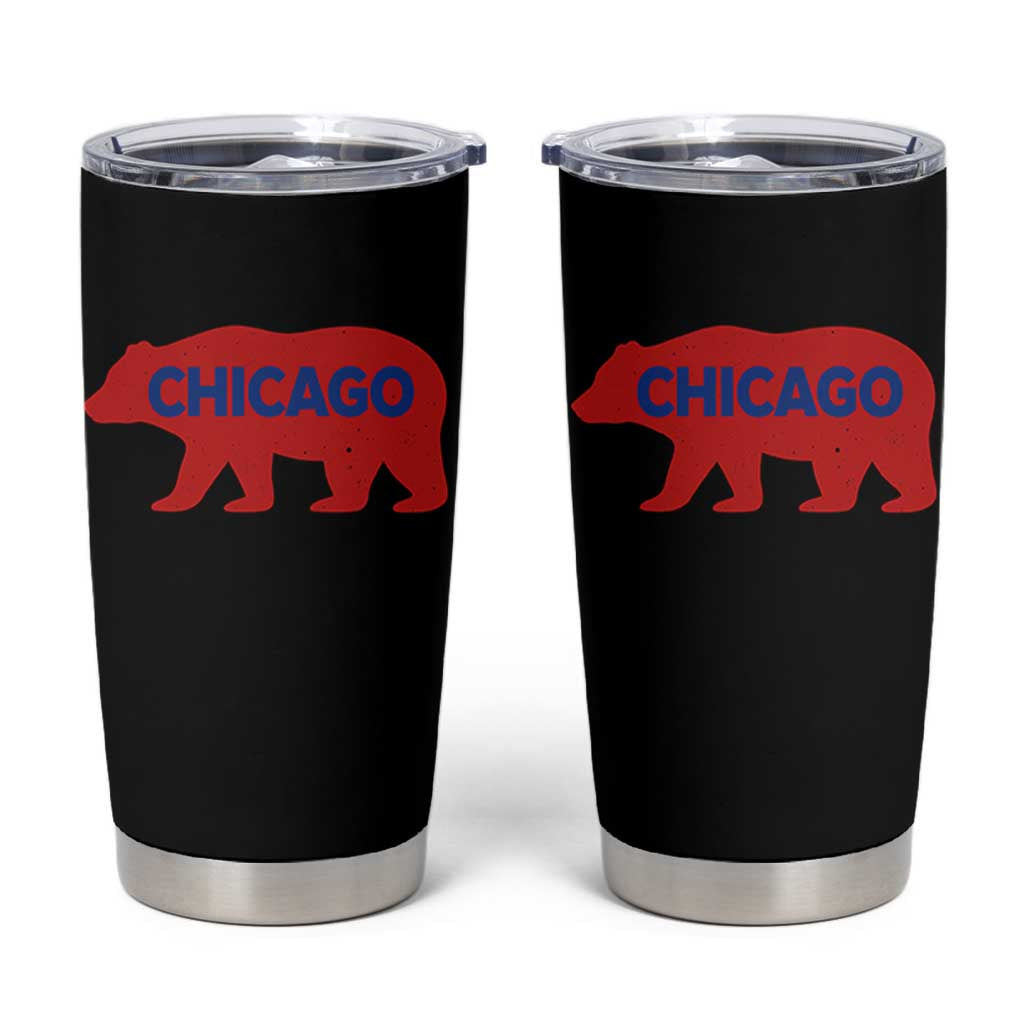 Chicago Baseball Tumbler Cup Vintage Distressed Illinois City Pride Baseball Lover