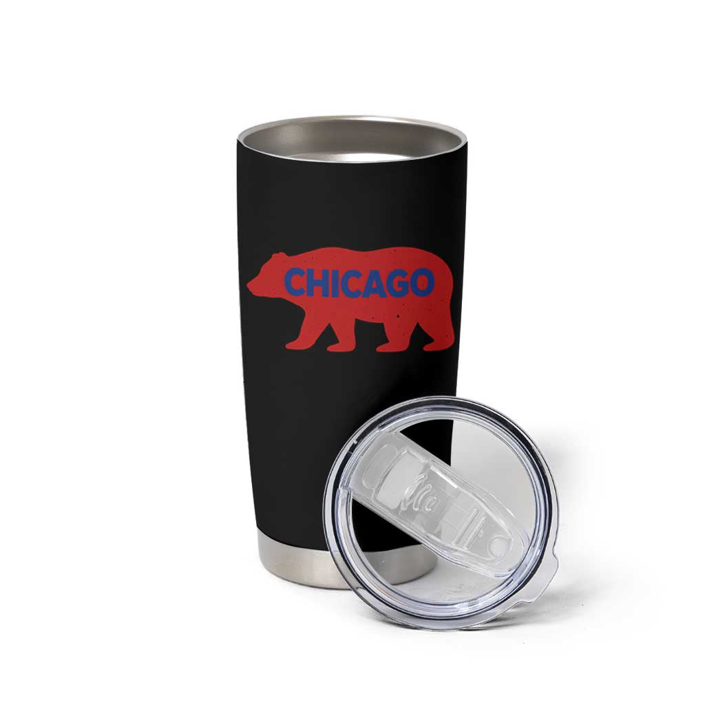 Chicago Baseball Tumbler Cup Vintage Distressed Illinois City Pride Baseball Lover