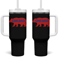 Chicago Baseball Tumbler With Handle Vintage Distressed Illinois City Pride Baseball Lover
