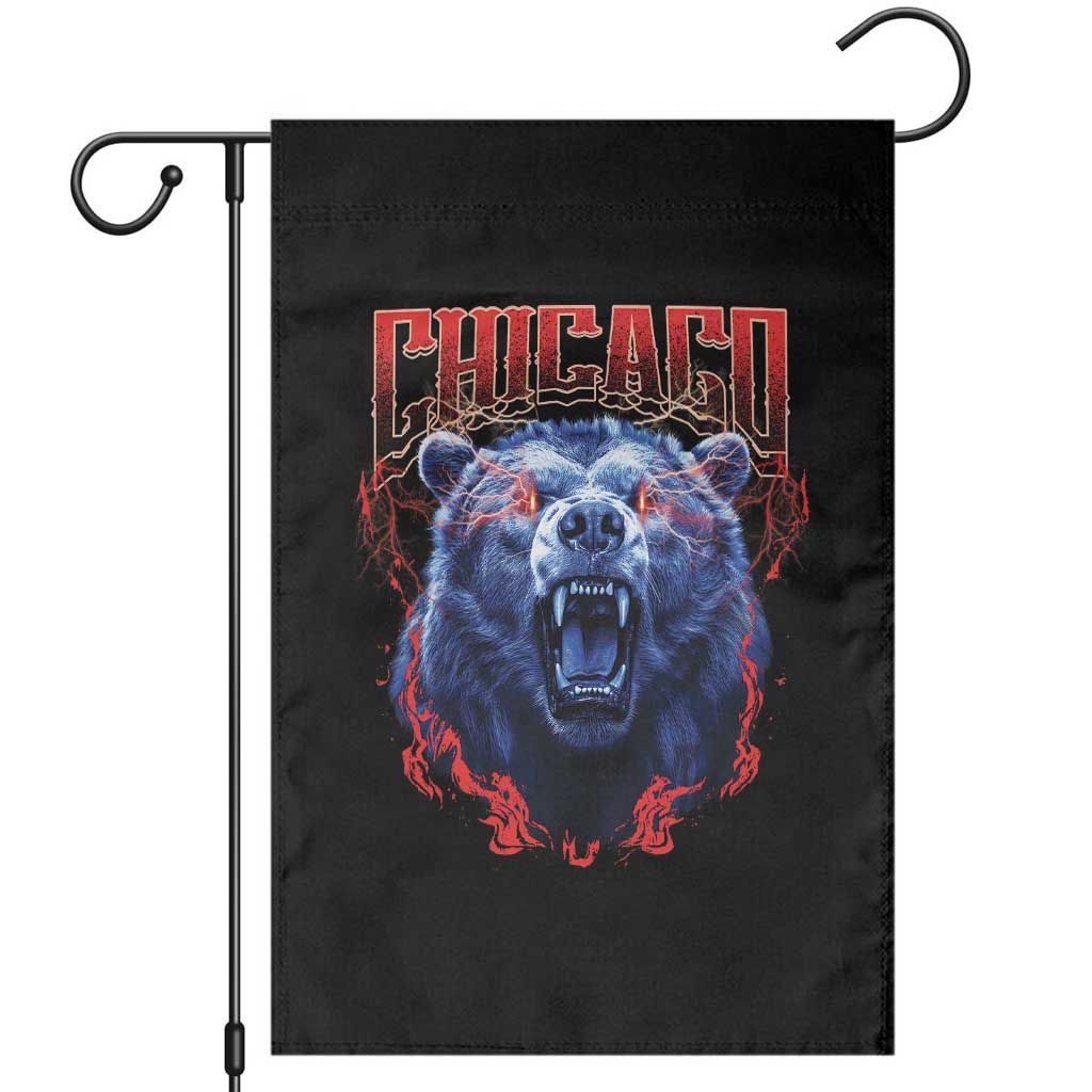 Retro Chicago Garden Flag Vintage Cub Bootleg Graphic Baseball Fans