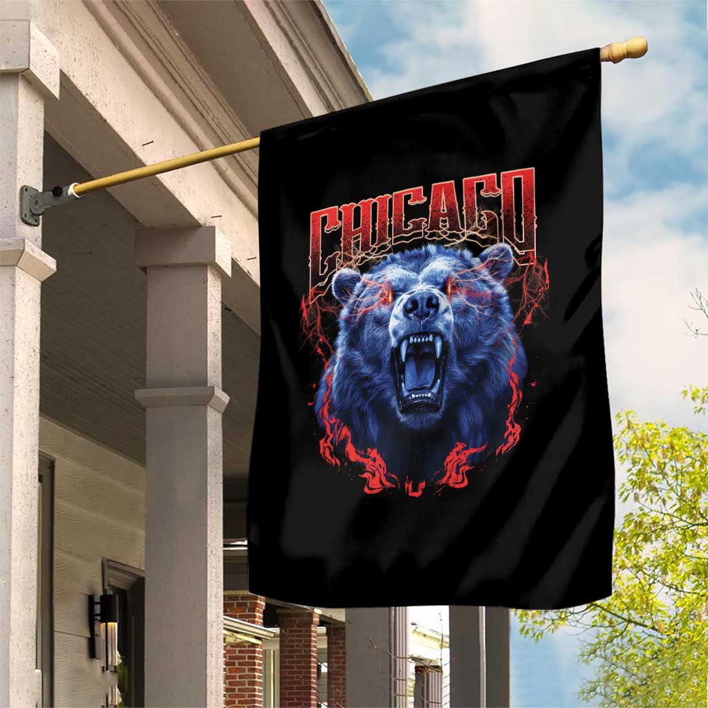 Retro Chicago Garden Flag Vintage Cub Bootleg Graphic Baseball Fans
