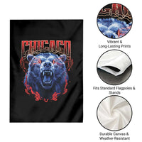 Retro Chicago Garden Flag Vintage Cub Bootleg Graphic Baseball Fans