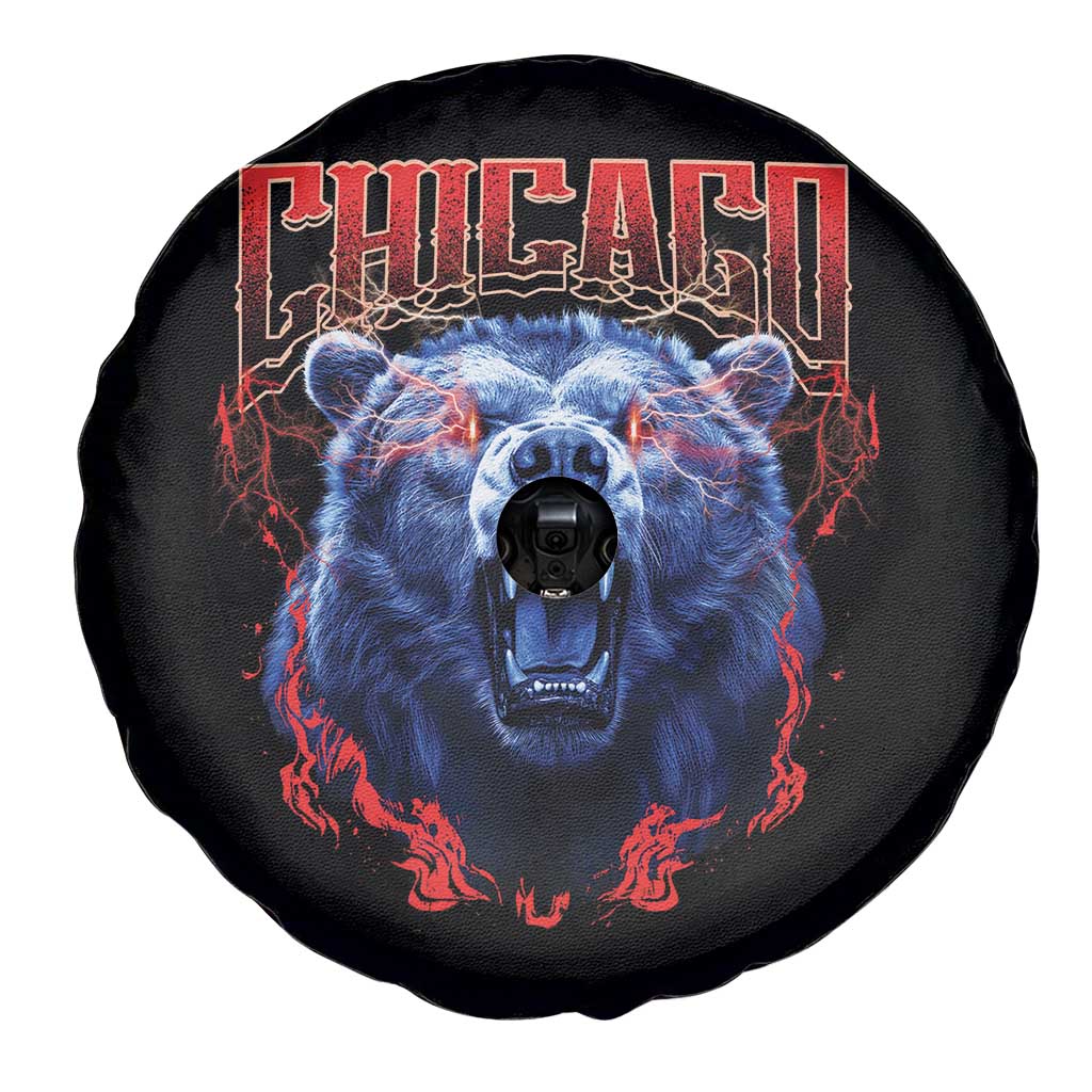 Retro Chicago Spare Tire Cover Vintage Cub Bootleg Graphic Baseball Fans