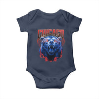 Retro Chicago Baby Onesie Vintage Cub Bootleg Graphic Baseball Fans