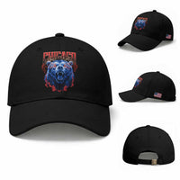 Retro Chicago Baseball Cap Vintage Cub Bootleg Graphic Baseball Fans