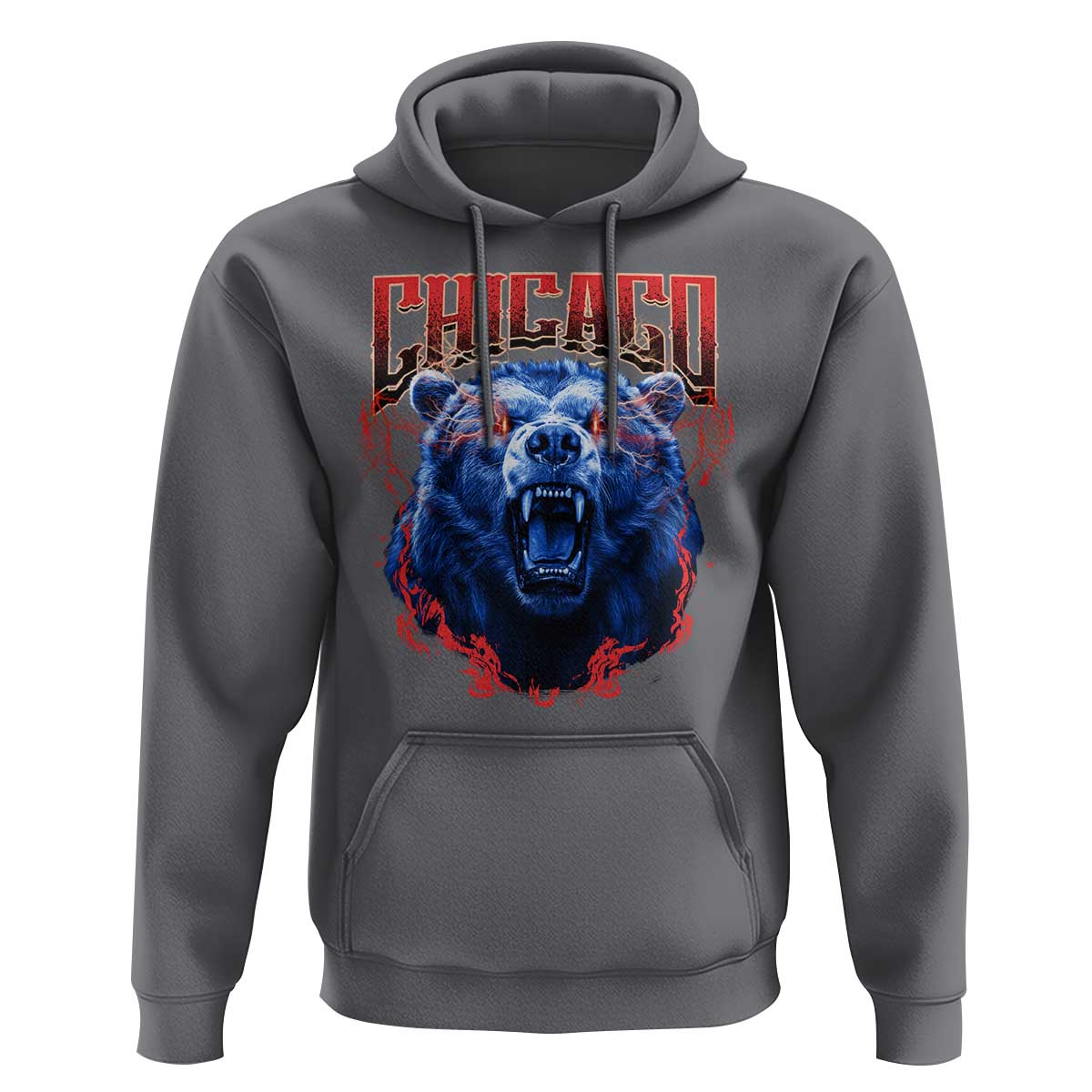 Retro Chicago Hoodie Vintage Cub Bootleg Graphic Baseball Fans