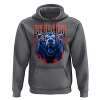 Retro Chicago Hoodie Vintage Cub Bootleg Graphic Baseball Fans