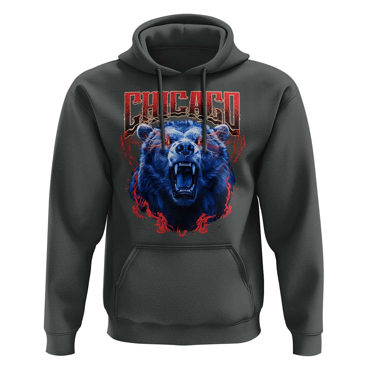 Retro Chicago Hoodie Vintage Cub Bootleg Graphic Baseball Fans