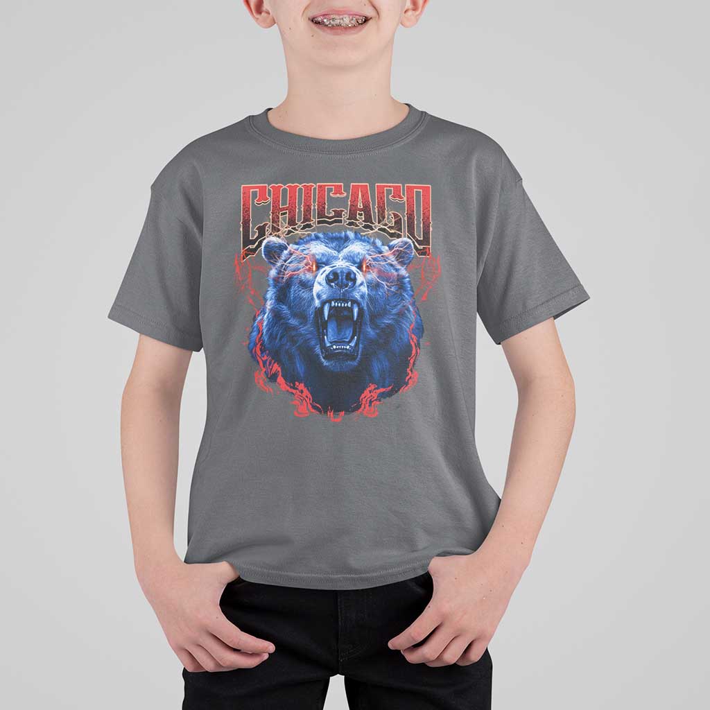 Retro Chicago T Shirt For Kid Vintage Cub Bootleg Graphic Baseball Fans