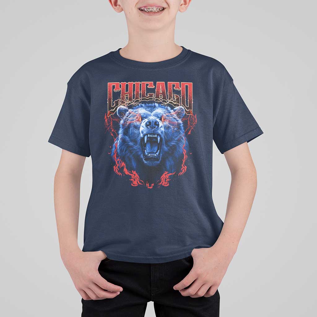 Retro Chicago T Shirt For Kid Vintage Cub Bootleg Graphic Baseball Fans