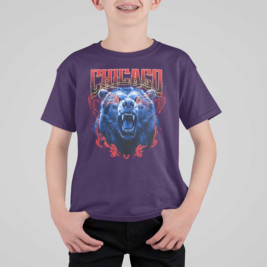 Retro Chicago T Shirt For Kid Vintage Cub Bootleg Graphic Baseball Fans